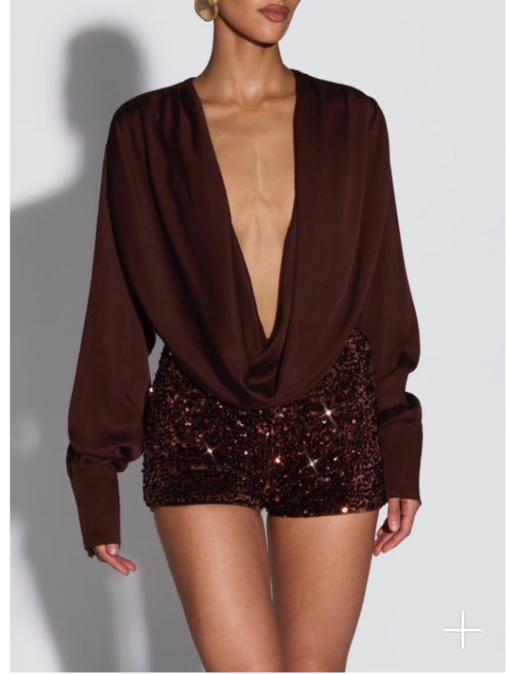 BABYBOO Coralie Bodysuit in Plum Brown